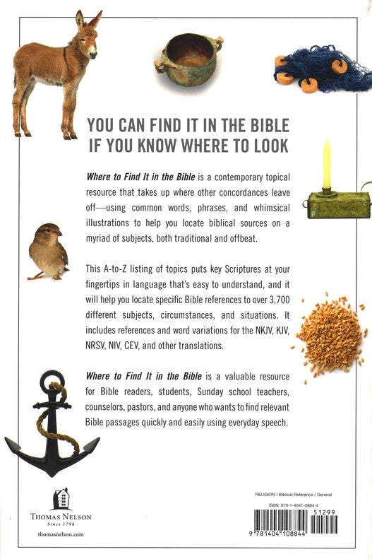 Where to Find It in the Bible